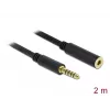 Cable de audio DeLOCK 85797 2 m 4,4 mm negro