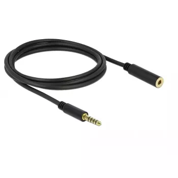 Cable de audio DeLOCK 85797 2 m 4,4 mm negro