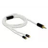 Cable de audio DeLOCK 85848 1,2 m 2,5 mm 2x MMCX blanco