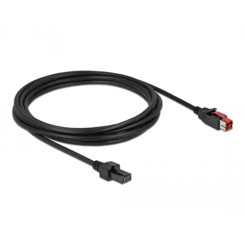 Cable PoweredUSB DeLOCK 85952 24 V 2 x 4 pines macho 3 m