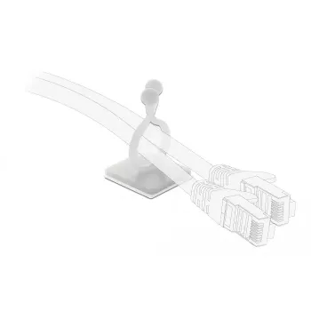Gancho para cables DeLOCK 60175 natural 10 uds.