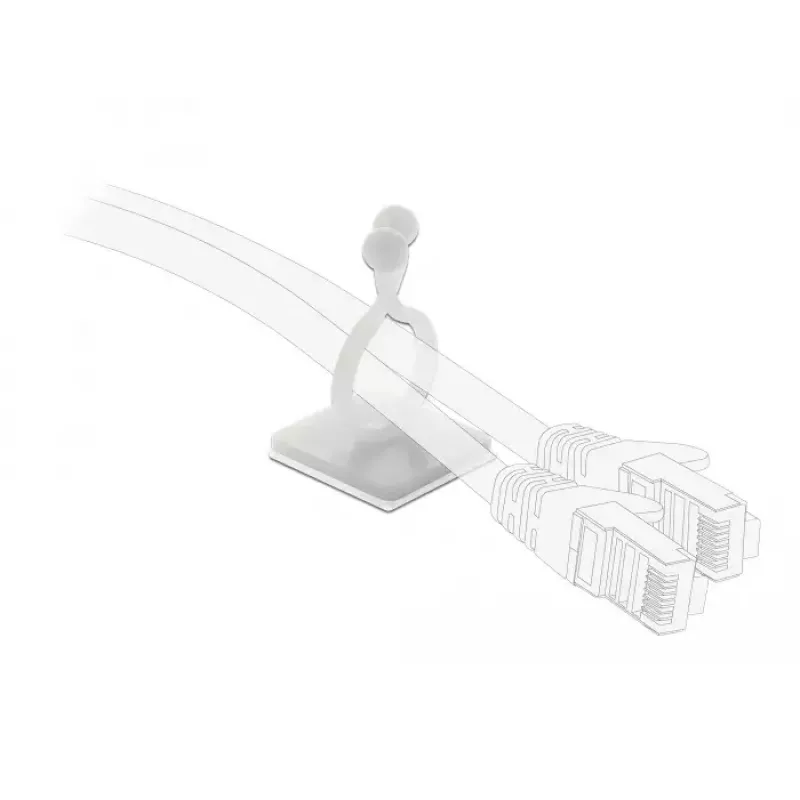 Gancho para cables DeLOCK 60175 natural 10 uds.