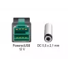 Cable de alimentación DeLOCK 85497 1 m PoweredUSB negro