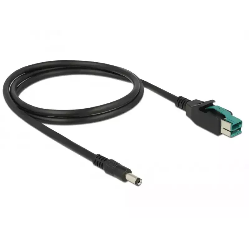 Cable de alimentación DeLOCK 85497 1 m PoweredUSB negro