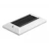 DeLOCK Placa cubierta para gestión de cables 146 x 86 mm con tiras de cepillo negras, blanco (66492)