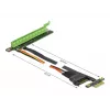 Tarjeta riser DeLOCK PCI Express x1 a x16 con cable flexible 80 cm