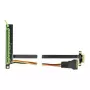 Tarjeta riser DeLOCK PCI Express x1 a x16 con cable flexible 80 cm