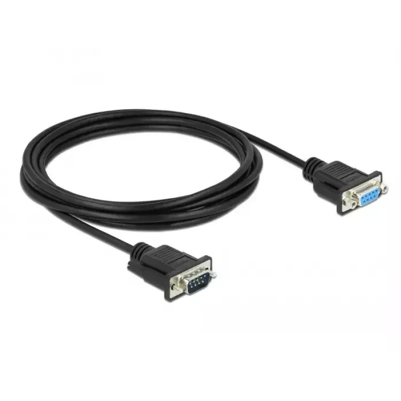 Cable serie DeLOCK 86603 negro 3 m RS-232 Sub-D9