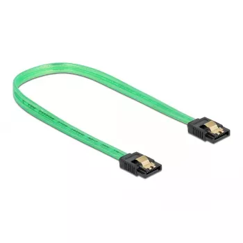 Cable SATA DeLOCK 82064 0,3 m SATA 7 pines verde