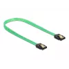 Cable SATA DeLOCK 82069 0,5 m SATA 7 pines verde