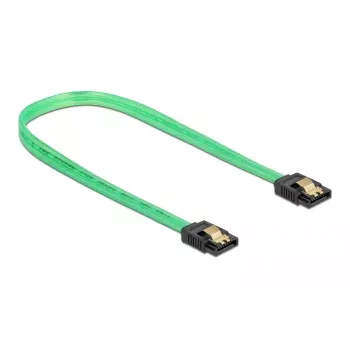 Cable SATA DeLOCK 82069 0,5 m SATA 7 pines verde