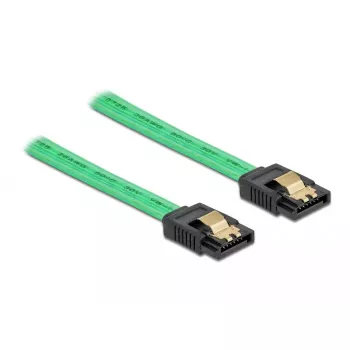Cable SATA DeLOCK 82069 0,5 m SATA 7 pines verde