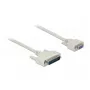 Cable serie DeLOCK 84544 1 m D-Sub 25 pines D-Sub 9 pines beige