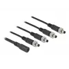 Divisor de cable DeLOCK 86588 5,5 x 2,1 mm 1 x hembra a 4 x macho atornillable