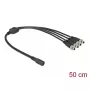 Divisor de cable DeLOCK 86588 5,5 x 2,1 mm 1 x hembra a 4 x macho atornillable