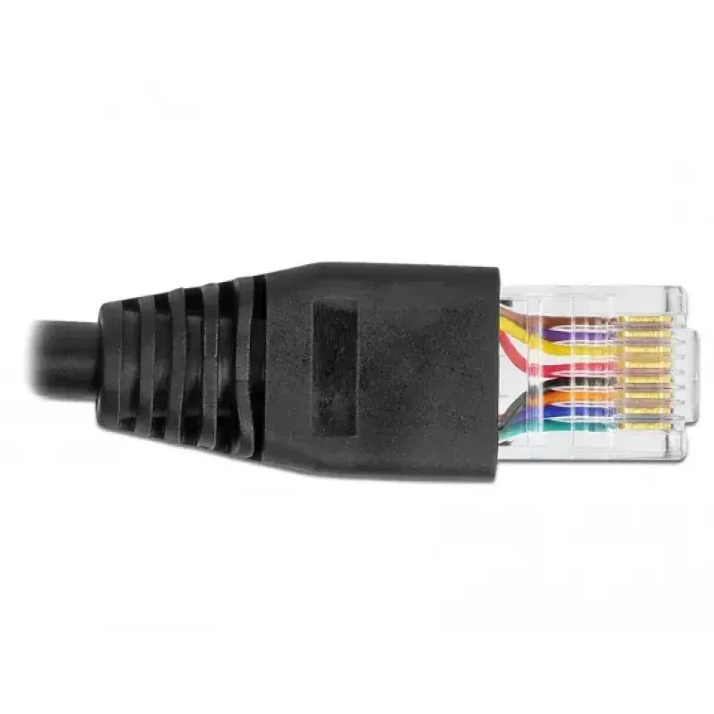 Cable de conexión serie DeLOCK 64161 USB 2.0 Type-A a RS-232 RJ45 2m negro