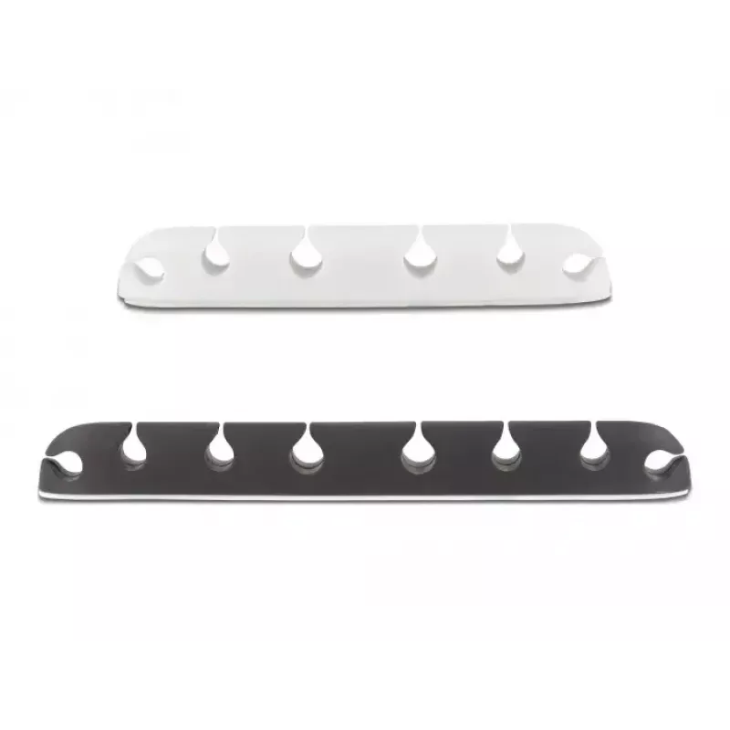 Sujetacables DeLOCK 18402 set combinado autoadhesivo 4 uds. negro blanco