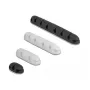 Sujetacables DeLOCK 18402 set combinado autoadhesivo 4 uds. negro blanco