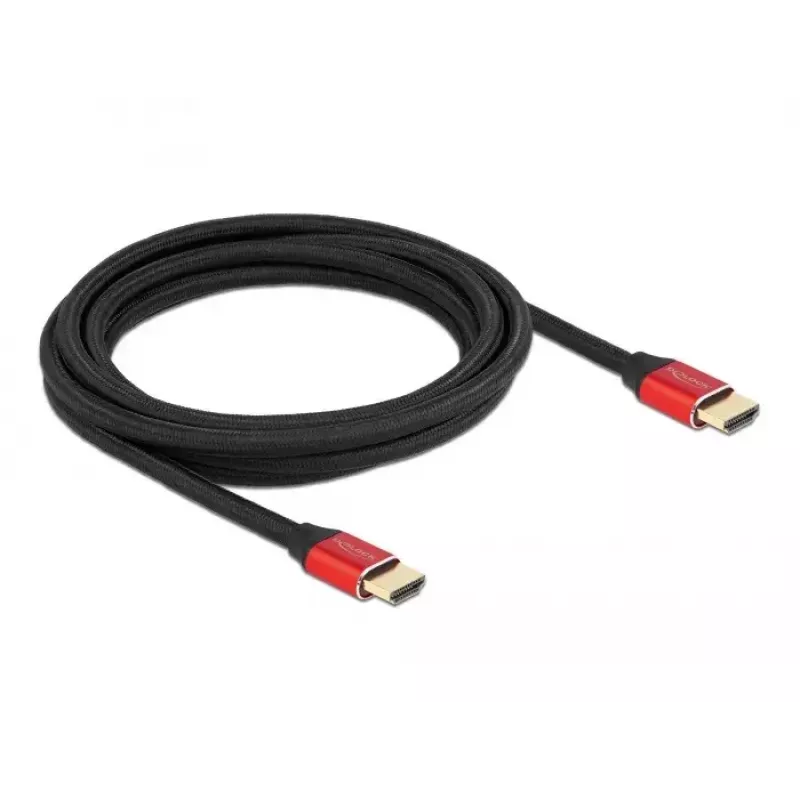 Cable HDMI DeLOCK Ultra High Speed 48 Gbit/s 8K 60 Hz rojo 3 m