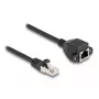 Cable de extensión DeLOCK RJ50 macho a hembra S/FTP 5 m negro