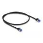 Cable de red DeLOCK RJ45 Cat.6A S/FTP fino 0,5 m negro