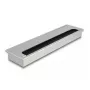 Pasacables de escritorio DELOCK 66863, plateado, 80×300×28 mm, 1 ud.