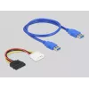 Tarjeta riser DeLOCK PCI Express x1 a ranura PCI de 32 bits cable de 60 cm