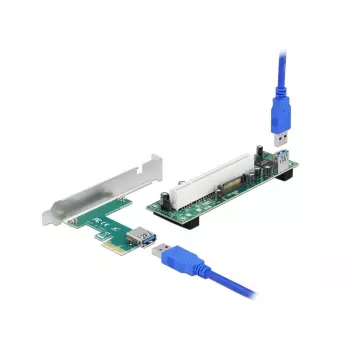 Tarjeta riser DeLOCK PCI Express x1 a ranura PCI de 32 bits cable de 60 cm