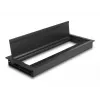 Pasacables DeLOCK para montaje en mesa con cepillo 300 x 120 x 28 mm negro