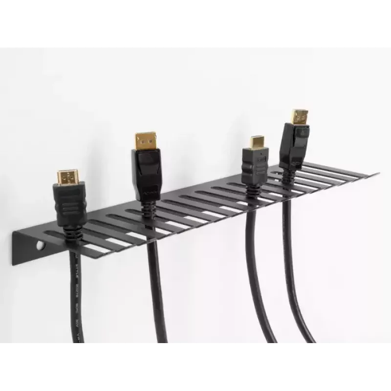Sujetacables para montaje en pared DELOCK 66887, gris, 90 mm x 25 mm x 0,325 m, 1 ud.
