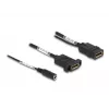 Cable DisplayPort DeLOCK 4K 60 Hz alimentación DC 0,30 m montaje en panel