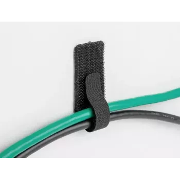 Sujetacables mini de velcro DeLOCK 90 mm x 24 mm autoadhesivo 10 uds. negro