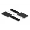 Sujetacables mini de velcro DeLOCK 90 mm x 24 mm autoadhesivo 10 uds. negro