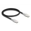 Cable de red DELOCK 80254 Cat6a S/FTP (S-STP) RJ-45 a RJ-45 0,5 m negro