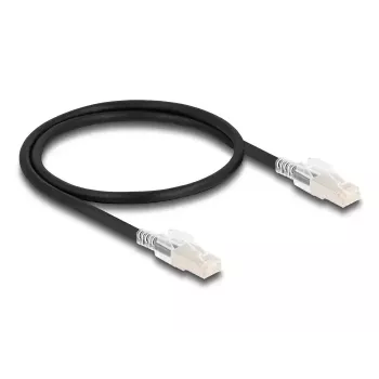 Cable de red DELOCK 80254 Cat6a S/FTP (S-STP) RJ-45 a RJ-45 0,5 m negro