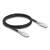 Cable de red DELOCK 80255 Cat6a S/FTP (S-STP) RJ-45–RJ-45 negro 1 m
