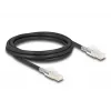 Cable de red DELOCK 80256 Cat6a S/FTP (S-STP) RJ-45–RJ-45, 2 m, negro