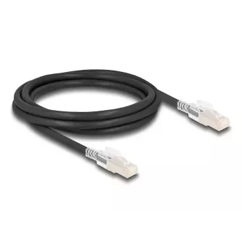 Cable de red DELOCK 80256 Cat6a S/FTP (S-STP) RJ-45–RJ-45, 2 m, negro