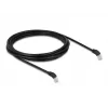 Cable de red DeLOCK RJ45 Cat.6A S/FTP acodado 45° hacia abajo 3 m negro