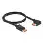 Cable DisplayPort DeLOCK 8K 60 Hz 1 m macho a macho 90° acodado
