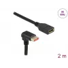 Cable de extensión DisplayPort DeLOCK 87091 2 m 90° acodado hacia abajo