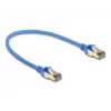 Cable de red RJ45 DeLOCK Cat.8.1 F/FTP fino 0,3 m azul 40000 Mbit/s