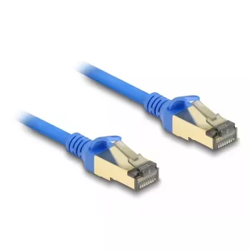 Cable de red RJ45 DeLOCK Cat.8.1 F/FTP fino 0,3 m azul 40000 Mbit/s