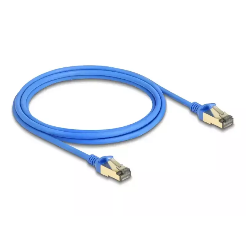 Cable de red RJ45 DeLOCK Cat.8.1 F/FTP fino 2 m azul