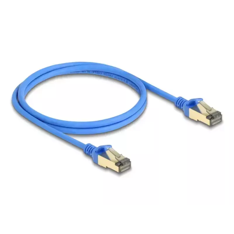 Cable de red RJ45 DeLOCK Cat.8.1 F/FTP fino 1 m azul
