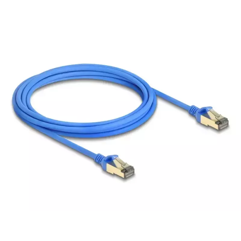 Cable de red RJ45 DeLOCK Cat.8.1 F/FTP fino 3 m azul