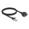 Cable de extensión RJ50 DeLOCK macho a hembra S/FTP 1 m negro