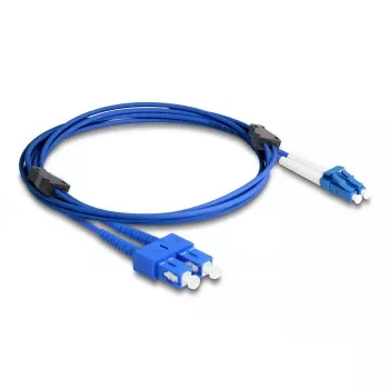 Cable de fibra óptica DeLOCK LC dúplex a SC dúplex monomodo OS2 2 m