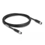 Cable DeLOCK M8 3 polos codificado A macho a hembra PUR TPU 2 m