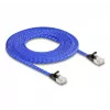 Cable de red DeLOCK RJ45 plano Cat.6A 5 m azul